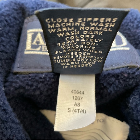 Vintage 90’s Lands’ End One Piece Snow Suit Hood Kid’s S (4T/4) Insulated - Picture 10 of 12